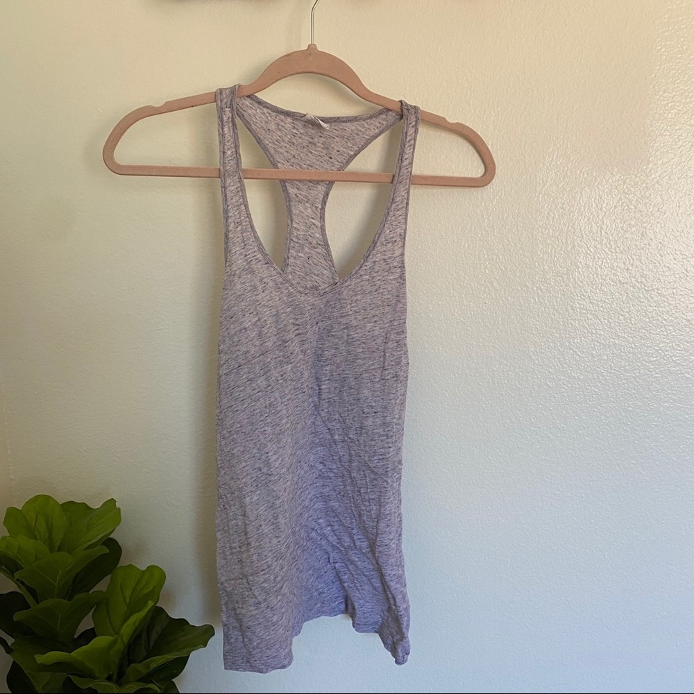 VS PINK Heathered Grey Racerback Tank Small